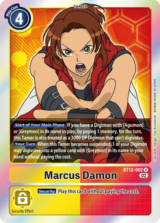 Image for Marcus Damon (BT12-092 R) (BT12) - Digimon Card Game