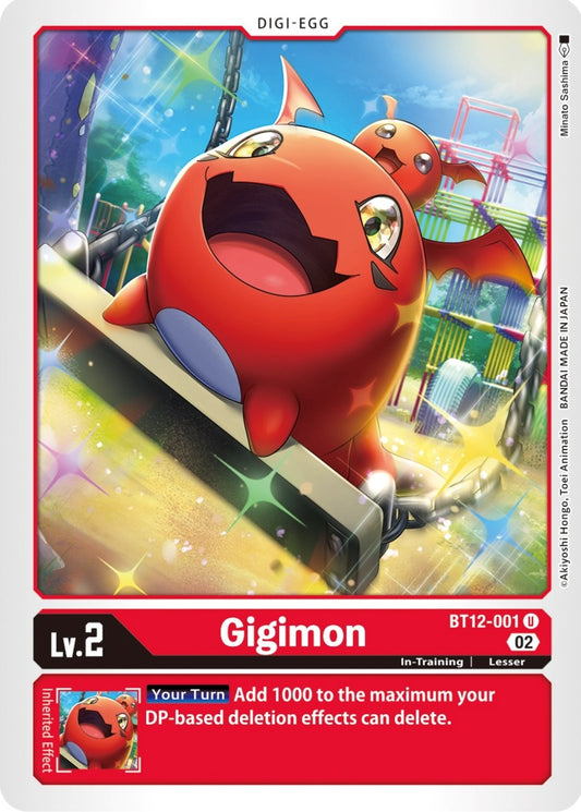 Image for Gigimon (BT12-001 U) (BT12) - Digimon Card Game