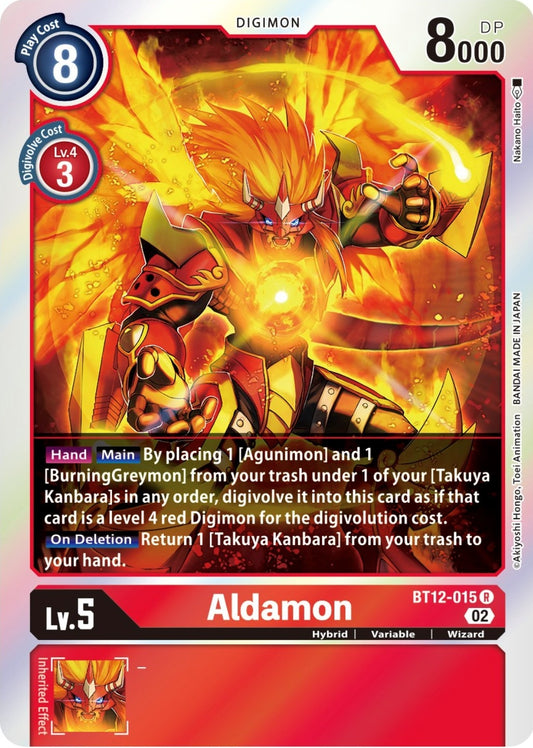 Image for Aldamon (BT12-015 R) (BT12) - Digimon Card Game