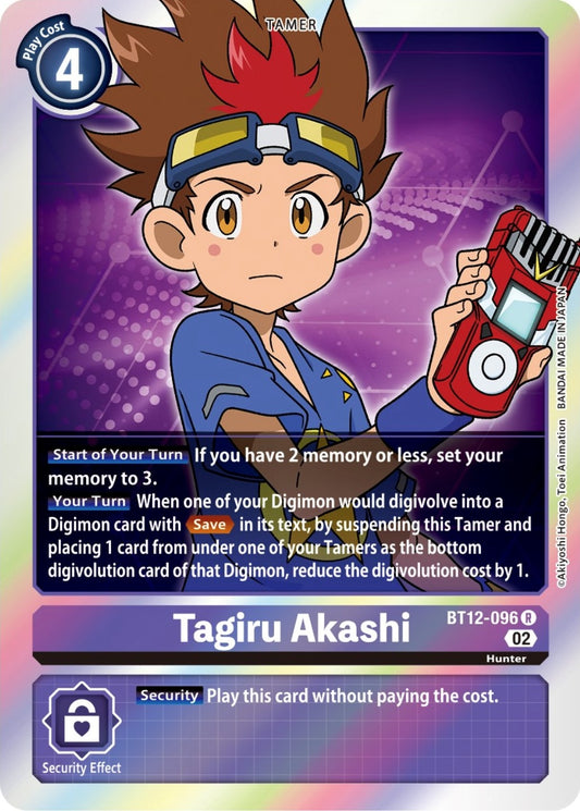 Image for Tagiru Akashi (BT12-096 R) (BT12) - Digimon Card Game