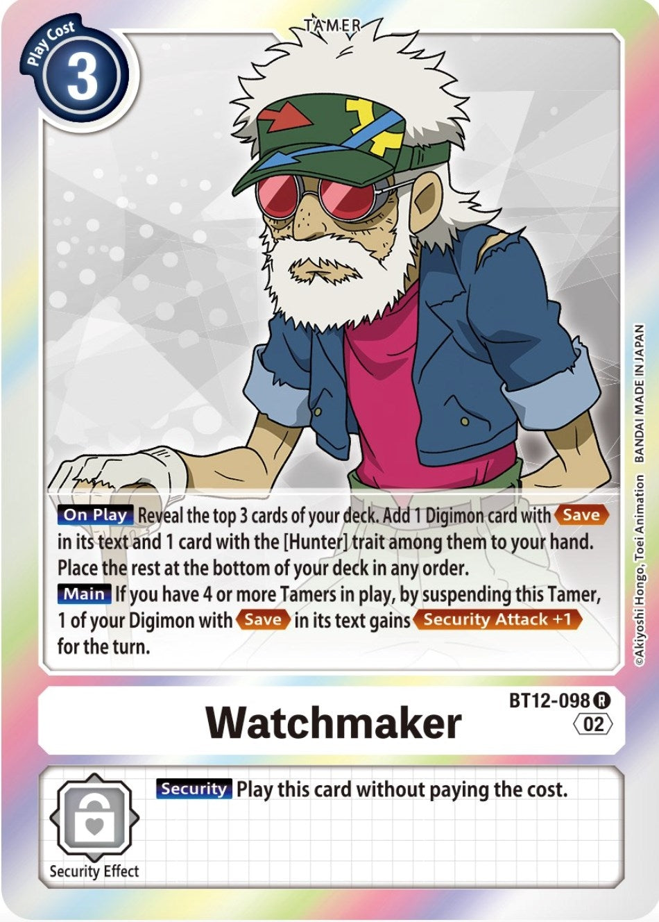 Image for Watchmaker (BT12-098 R) (BT12) - Digimon Card Game