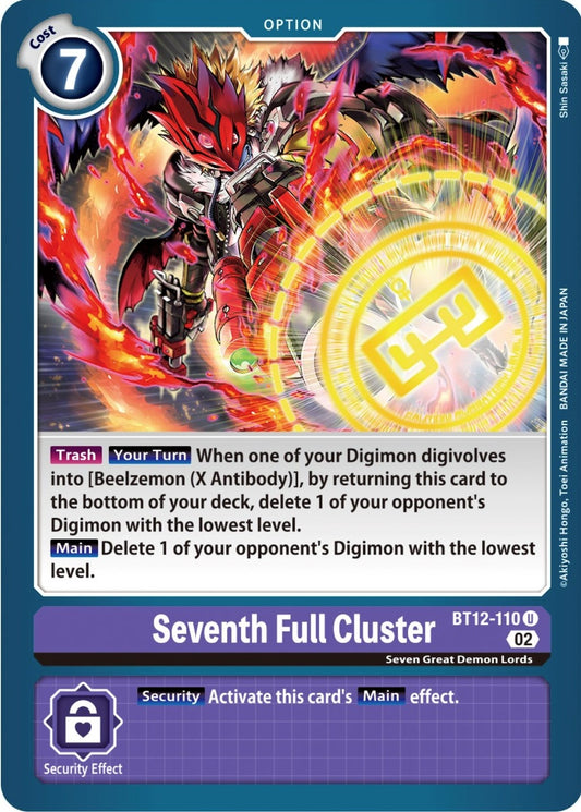Image for Seventh Full Cluster (BT12-110 U) (BT12) - Digimon Card Game