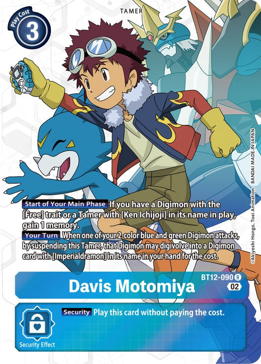 Image for Davis Motomiya (Alternate Art) (BT12-090 R) (BT12) - Digimon Card Game