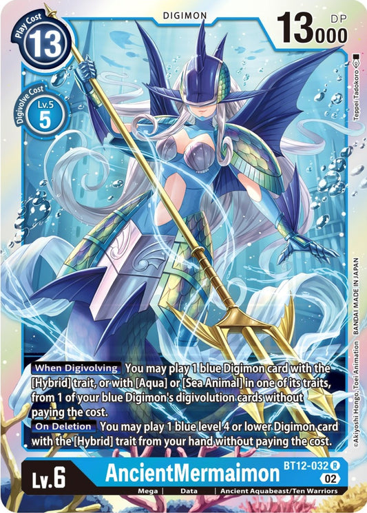 Image for AncientMermaimon (BT12-032 R) (BT12) - Digimon Card Game