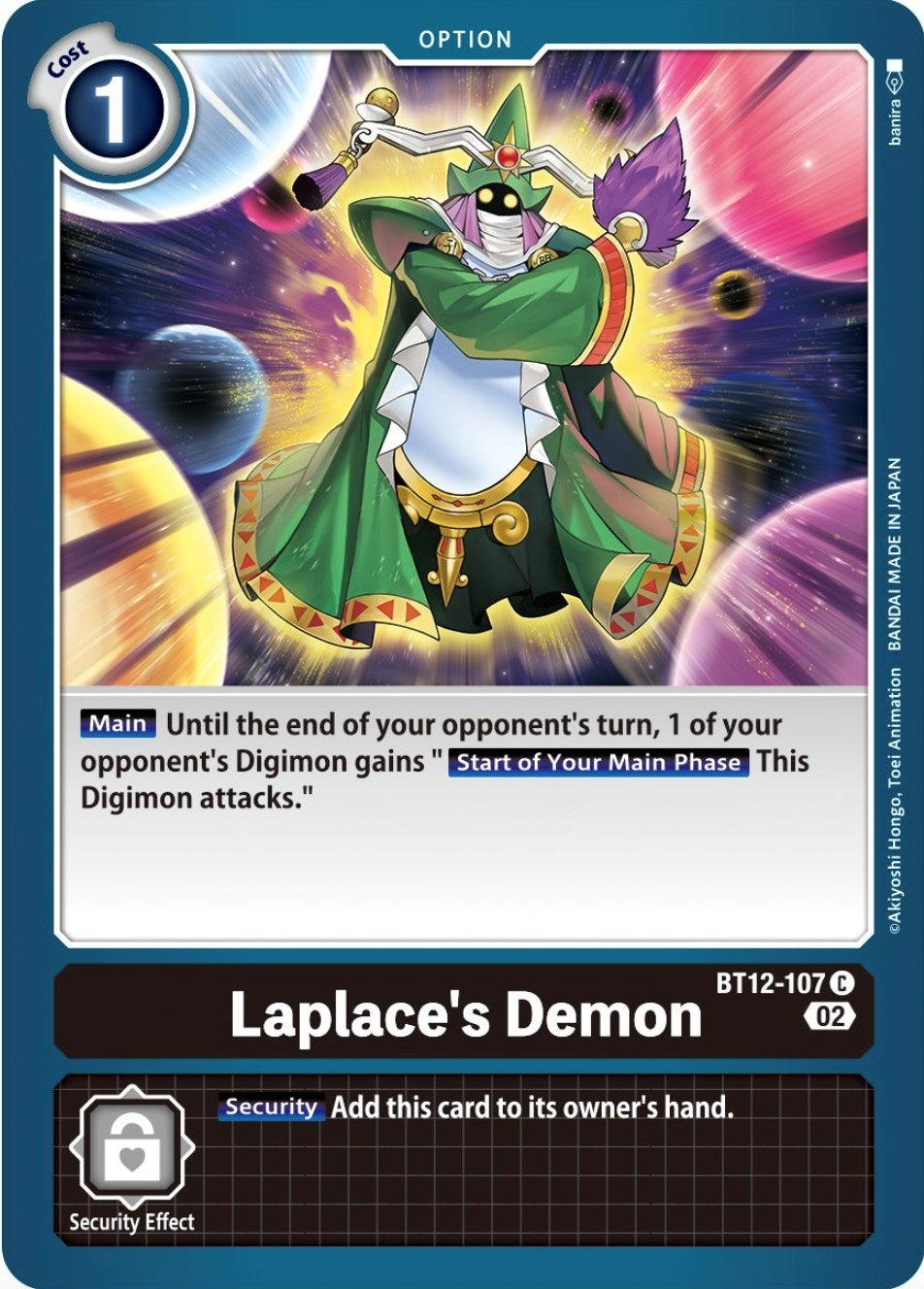 Image for Laplace's Demon (BT12-107 C) (BT12) - Digimon Card Game