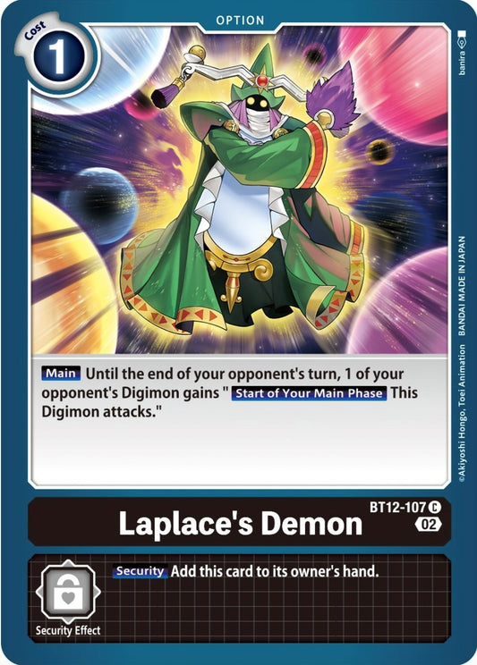 Image for Laplace's Demon (BT12-107 C) (BT12) - Digimon Card Game