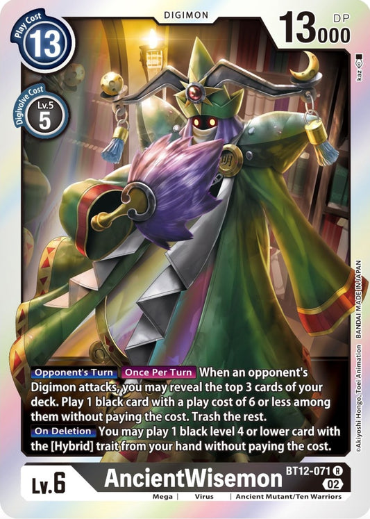 Image for AncientWisemon (BT12-071 R) (BT12) - Digimon Card Game