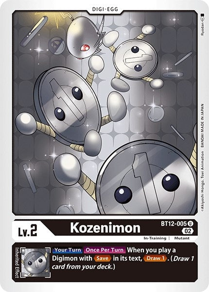 Image for Kozenimon (BT12-005 U) (BT12) - Digimon Card Game