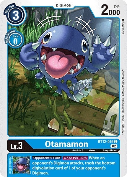 Image for Otamamon (BT12-019 C) (BT12) - Digimon Card Game