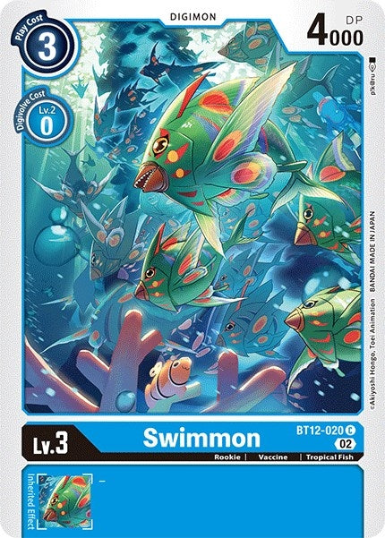 Image for Swimmon (BT12-020 C) (BT12) - Digimon Card Game