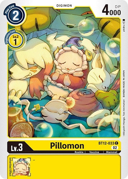 Image for Pillomon (BT12-033 C) (BT12) - Digimon Card Game