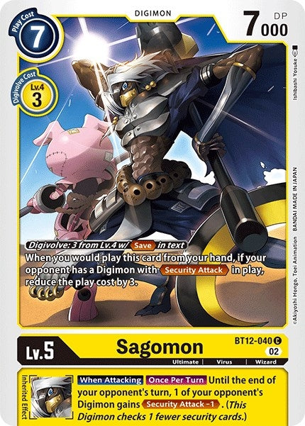 Image for Sagomon (BT12-040 C) (BT12) - Digimon Card Game