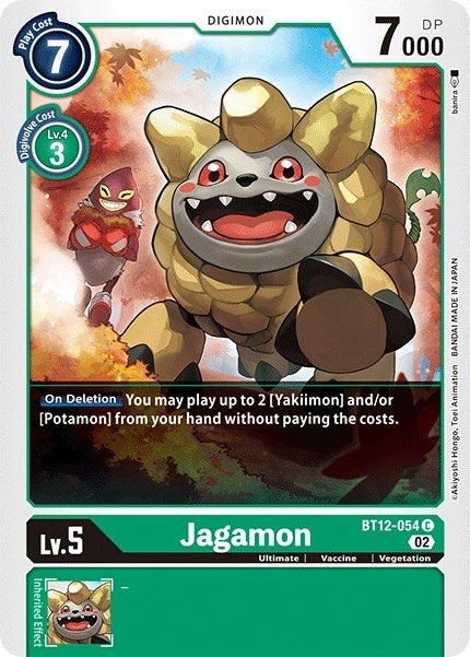 Image for Jagamon (BT12-054 C) (BT12) - Digimon Card Game
