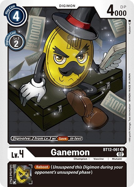 Image for Ganemon (BT12-061 C) (BT12) - Digimon Card Game