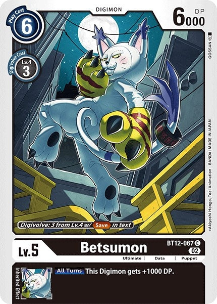 Image for Betsumon (BT12-067 C) (BT12) - Digimon Card Game