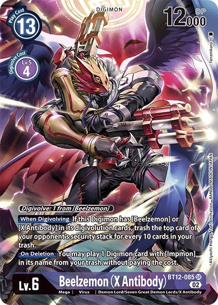 Image for Beelzemon (X Antibody) (Alternate Art) (BT12-085 SR) (BT12) - Digimon Card Game