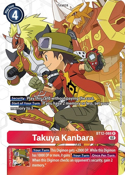 Image for Takuya Kanbara (Alternate Art) (BT12-088 R) (BT12) - Digimon Card Game