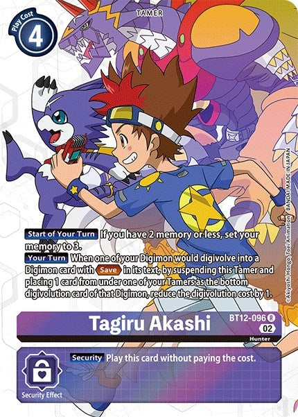 Image for Tagiru Akashi (Alternate Art) (BT12-096 R) (BT12) - Digimon Card Game