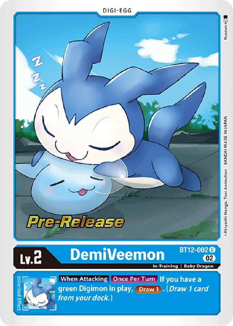 Image for DemiVeemon (BT12-002 U) (BT12_PR) - Digimon Card Game
