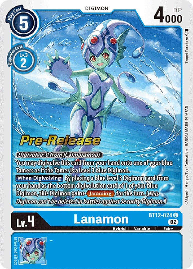 Image for Lanamon (BT12-024 U) (BT12_PR) - Digimon Card Game