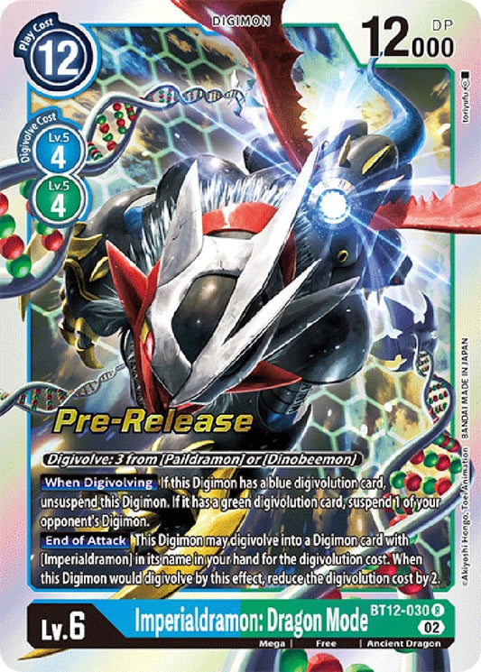 Image for Imperialdramon: Dragon Mode (BT12-030 R) (BT12_PR) - Digimon Card Game