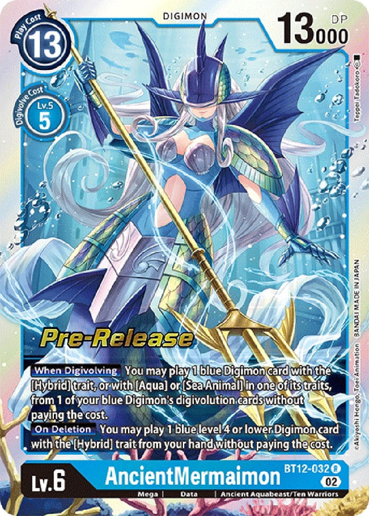 Image for AncientMermaimon (BT12-032 R) (BT12_PR) - Digimon Card Game