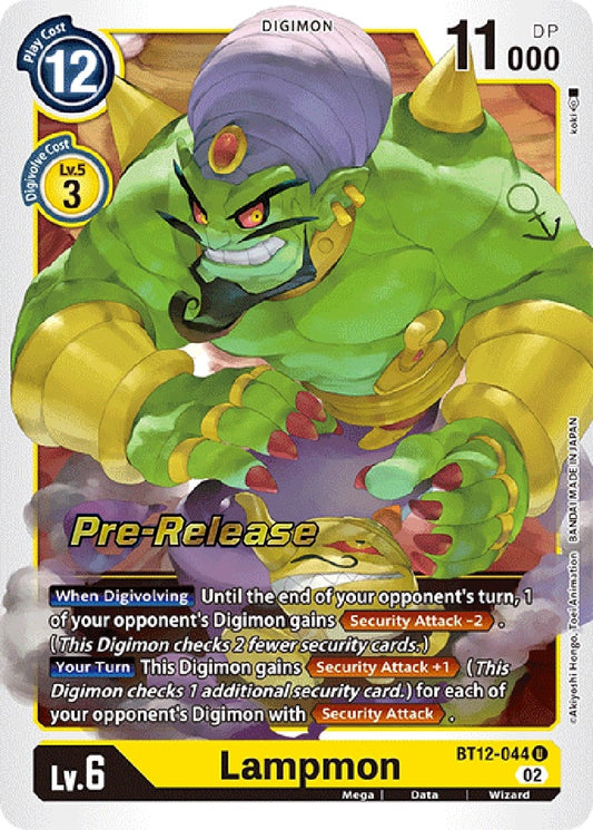 Image for Lampmon (BT12-044 U) (BT12_PR) - Digimon Card Game