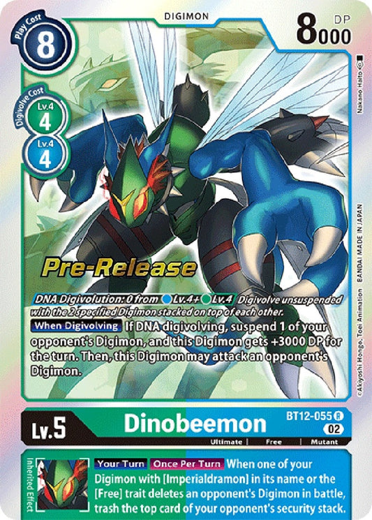 Image for Dinobeemon (BT12-055 R) (BT12_PR) - Digimon Card Game