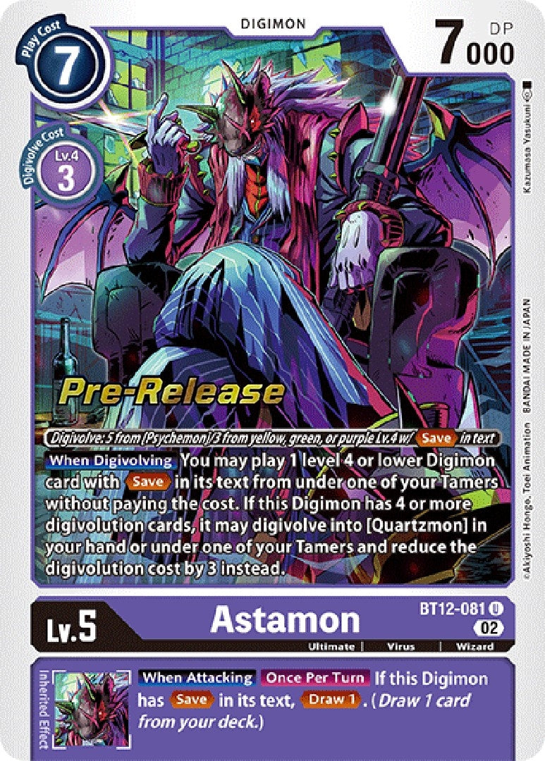 Image for Astamon (BT12-081 U) (BT12_PR) - Digimon Card Game