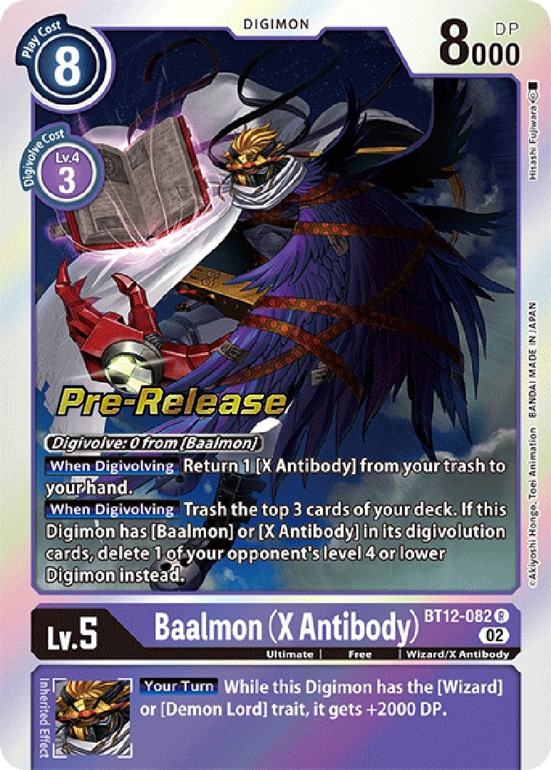 Image for Baalmon (X Antibody) (BT12-082 R) (BT12_PR) - Digimon Card Game