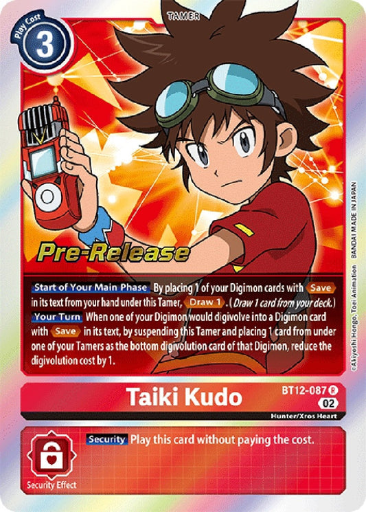 Image for Taiki Kudo (BT12-087 R) (BT12_PR) - Digimon Card Game