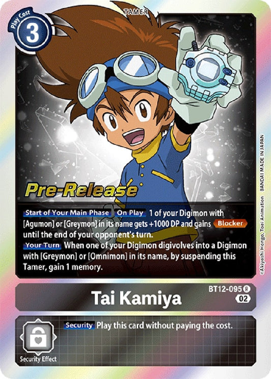 Image for Tai Kamiya (BT12-095 R) (BT12_PR) - Digimon Card Game