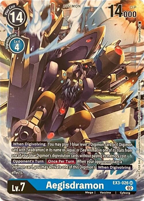 Image for Aegisdramon (EX3-026 SR) (RPC) - Digimon Card Game
