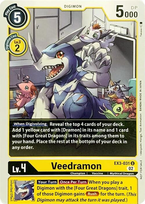 Image for Veedramon (EX3-031 U) (RPC) - Digimon Card Game
