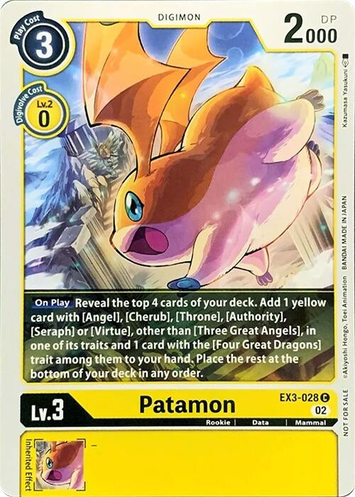 Image for Patamon (EX3-028 C) (RPC) - Digimon Card Game