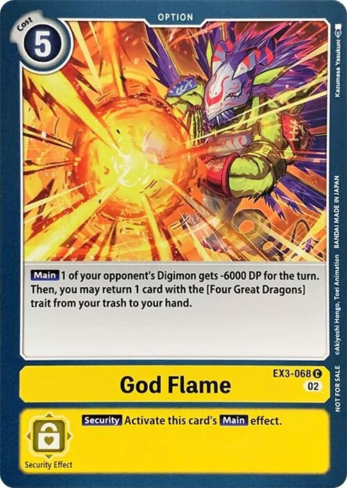 Image for God Flame (EX3-068 C) (RPC) - Digimon Card Game