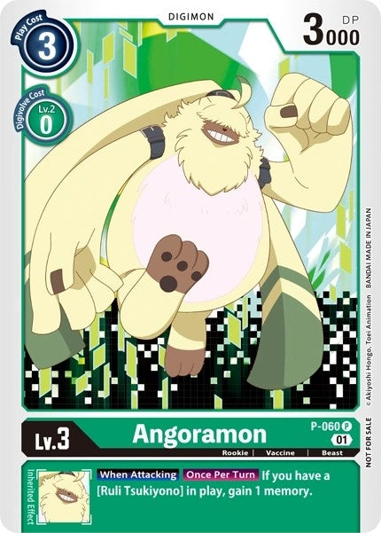 Image for Angoramon (P-060 P) (RPC) - Digimon Card Game
