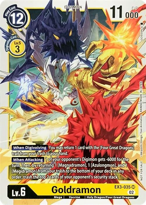 Image for Goldramon (EX3-035 SR) (RPC) - Digimon Card Game