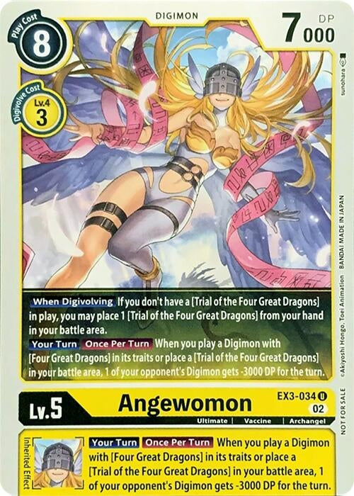 Image for Angewomon (EX3-034 U) (RPC) - Digimon Card Game