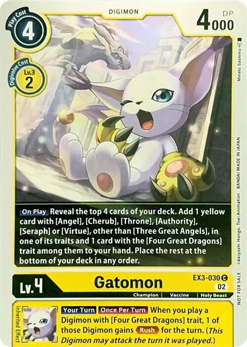 Image for Gatomon (EX3-030 C) (RPC) - Digimon Card Game