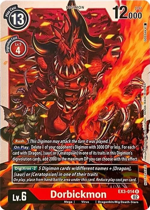 Image for Dorbickmon (EX3-014 R) (RPC) - Digimon Card Game