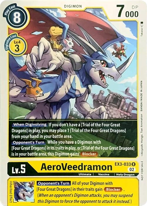 Image for AeroVeedramon (EX3-033 R) (RPC) - Digimon Card Game