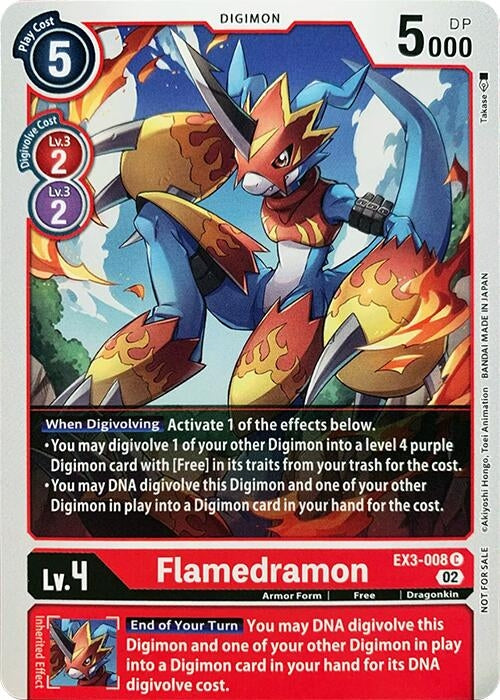 Image for Flamedramon (EX3-008 C) (RPC) - Digimon Card Game