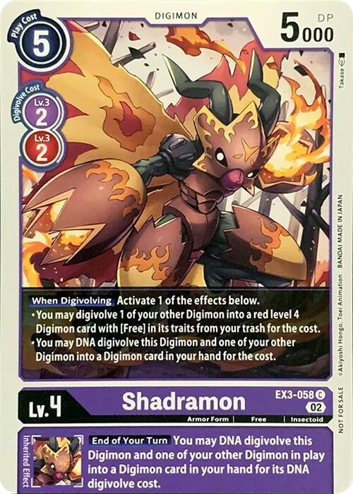 Image for Shadramon (EX3-058 C) (RPC) - Digimon Card Game