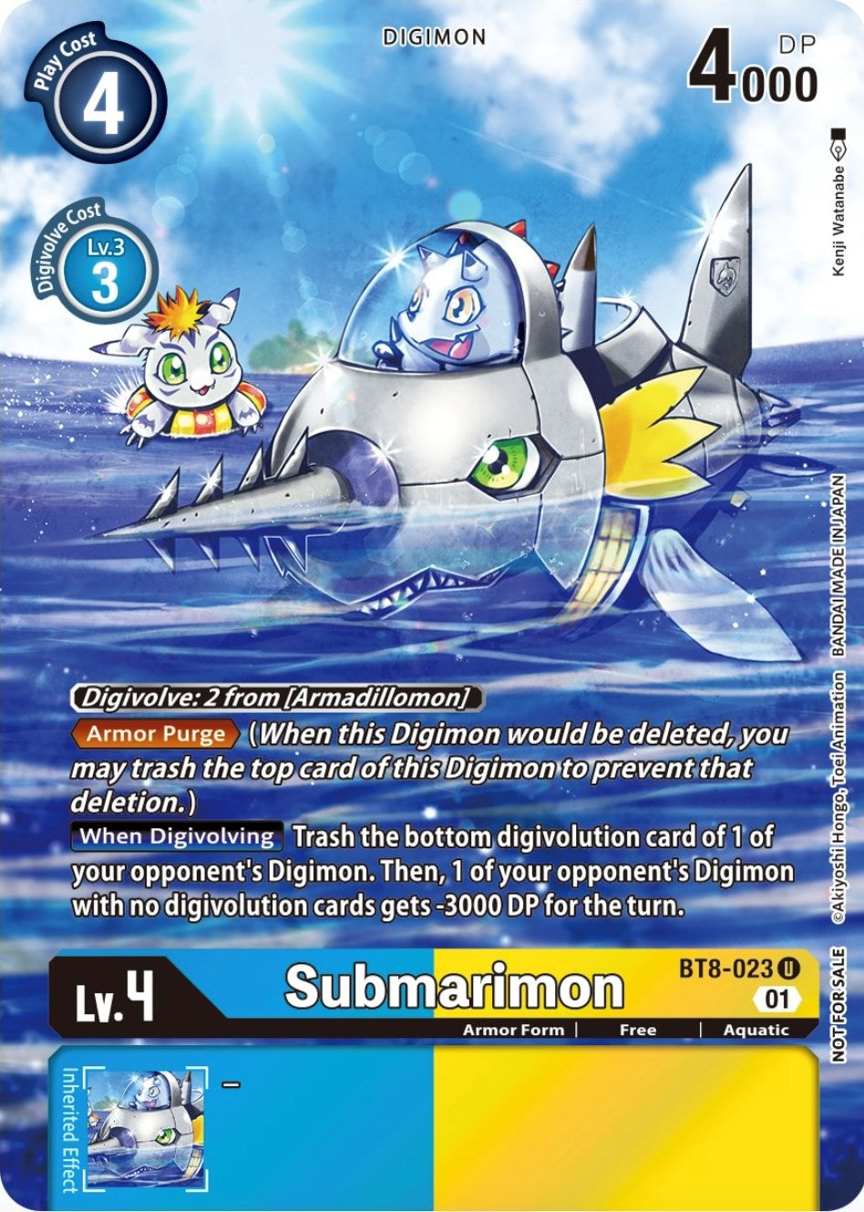 Image for Submarimon (Official Tournament Pack Vol.9) (BT8-023 U) (BT08) - Digimon Card Game