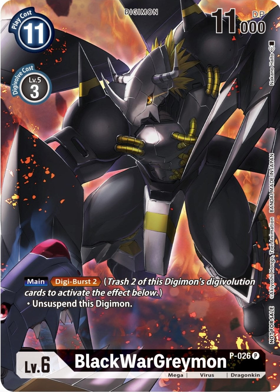 Image for BlackWarGreymon - P-026 (Winner Pack Across Time) (P-026 P) (D-PR) - Digimon Card Game