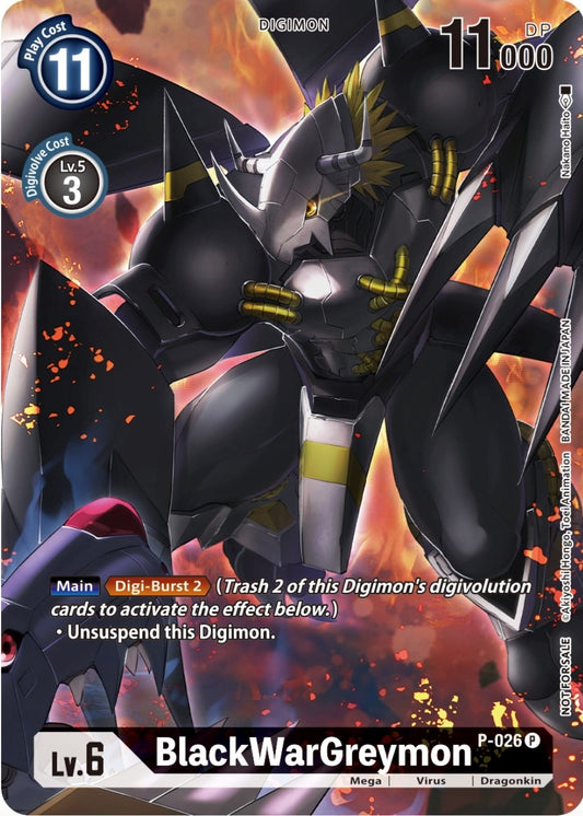 Image for BlackWarGreymon - P-026 (Winner Pack Across Time) (P-026 P) (D-PR) - Digimon Card Game