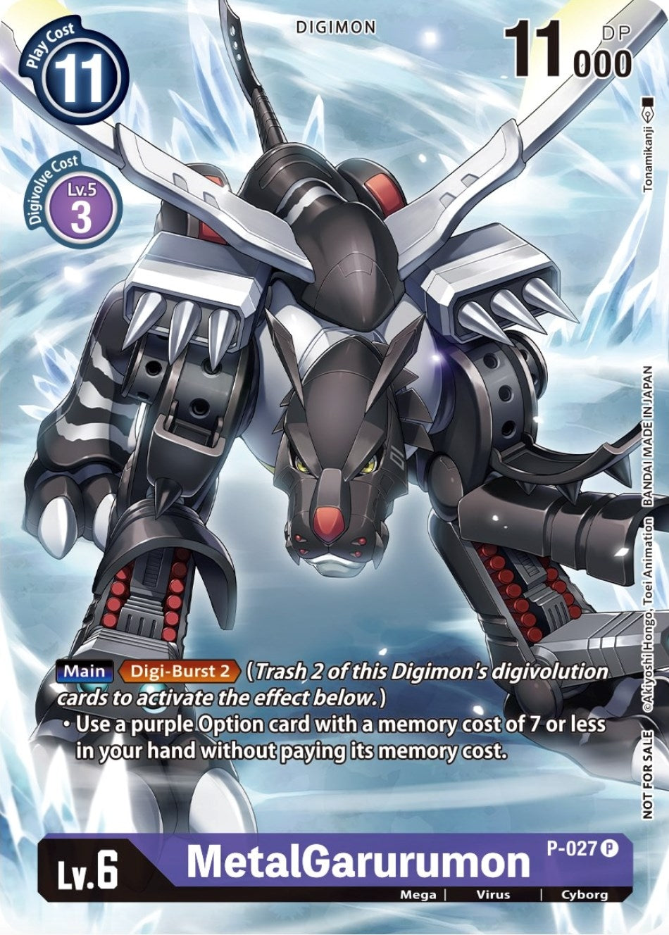 Image for MetalGarurumon - P-027 (Winner Pack Across Time) (P-027 P) (D-PR) - Digimon Card Game