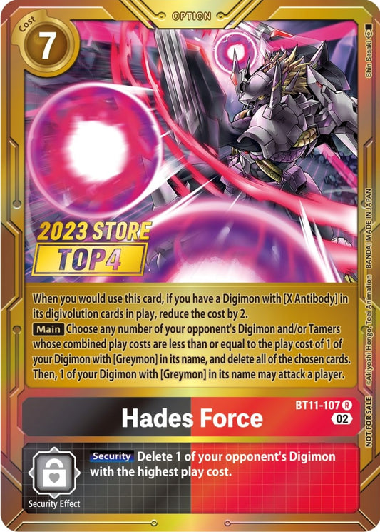 Image for Hades Force (2023 Store Top 4) (BT11-107 R) (BT11) - Digimon Card Game