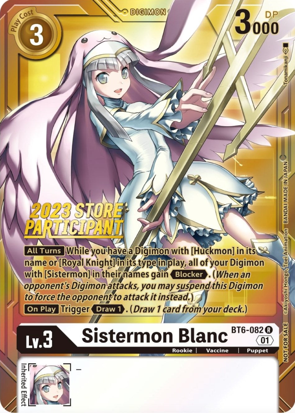 Image for Sistermon Blanc (2023 Store Participant) (BT6-082 R) (BT06) - Digimon Card Game